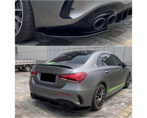 Splitter spoiler do zadního nárazníku Mercedes Benz V177 (A35 & A45 AMG)