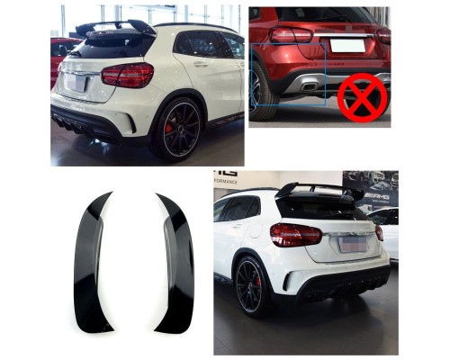 Spoilery do zadního nárazníku Mercedes Benz GLA X156 (aero flaps)
