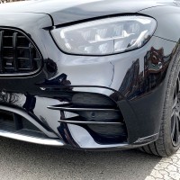 Spoilery do předního nárazníku Mercedes Benz W213 (2020+) černé (6 ks)