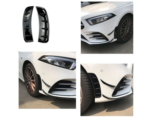 Rámečky sání vzduchu do nárazníku Mercedes A W177 vzhled carbon
