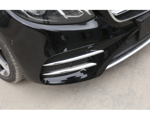 Spoilery do předního nárazníku Mercedes Benz E (W213/S213/C238) chrom (4 ks)