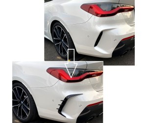 Sportovní spoilery se žebry do zadního nárazníku BMW 4 G22/G23