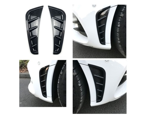 Spoilery do předního nárazníku Mercedes Benz C W205 (2018-2021) - vzhled carbon