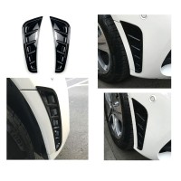 Spoilery do předního nárazníku Mercedes Benz C W205 (2018-2021) - černý lesklý