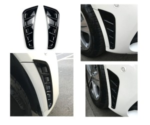 Spoilery do předního nárazníku Mercedes Benz C W205 (2018-2021) - černý lesklý