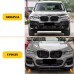 Přední spoiler/splitter BMW X3 G01 (2017-2021) s M-Sport paketem - černý lesklý