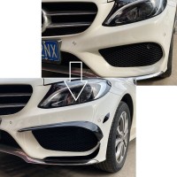 Spoilery do předního nárazníku Mercedes Benz C W205/S205 (2014-2018) - 6 ks