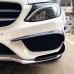 Spoilery do předního nárazníku Mercedes Benz C W205/S205 (2014-2018) - 6 ks