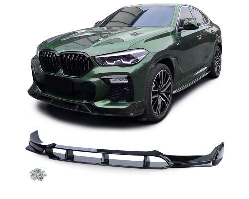 Přední spoiler/lízátko BMW X6 G06 - černý lesklý