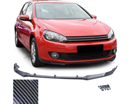 Přední spoiler Volkswagen Golf 6 (2008-2012) - vzhled carbon