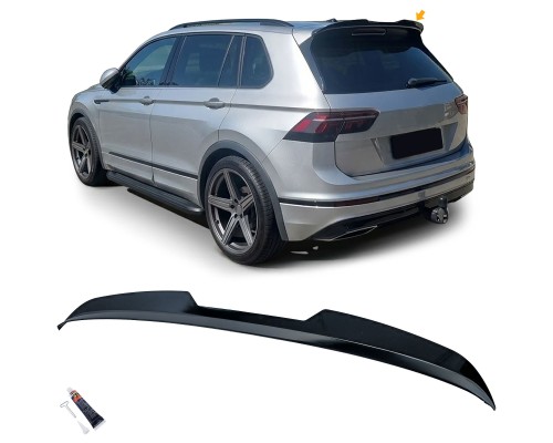 Zadní křídlo, spoiler Volkswagen Tiguan 2 (2016-2023) - černé lesklé (R-line)