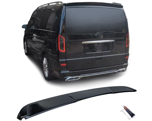 Zadní křídlo, spoiler Mercedes Benz Vito, Viano (W639) - černý, lesklý