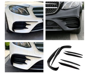 Spoilery do předního nárazníku Mercedes Benz E (W213) vzhled carbon (6 ks)