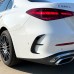 Spoilery do zadního nárazníku Mercedes Benz C W206 (aero flaps žebra)