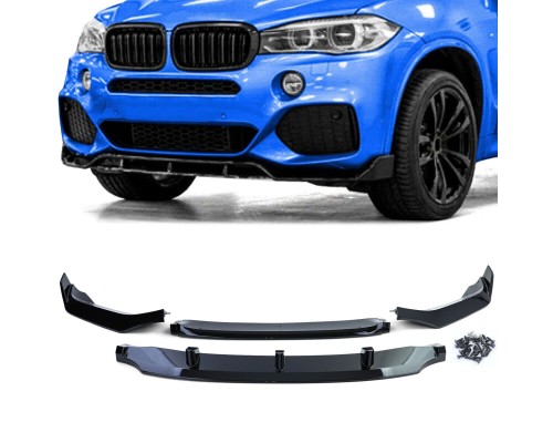 Přední spoiler BMW X5 F15 (lipa pod nárazník) – černý lesklý