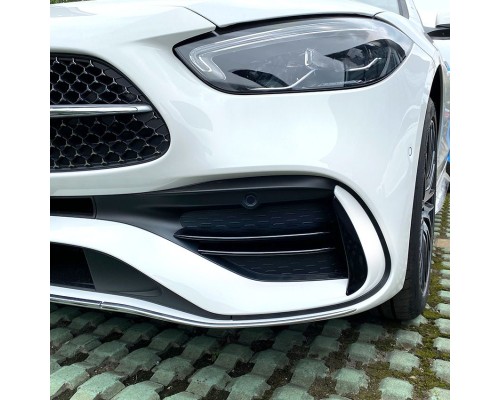 Spoilery na přední nárazník Mercedes Benz C W206/S206 AMG line (aero flaps 4 ks)