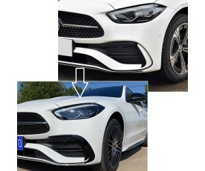 Spoilery na přední nárazník Mercedes Benz C W206/S206 AMG line (aero flaps 2 ks)
