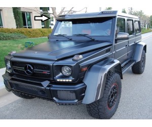 Mercedes Benz G (W463) – přední, střešní spoiler s LED svícením
