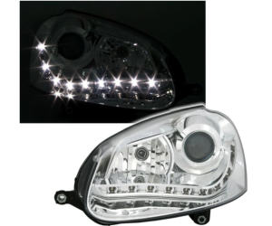 LED přední světla Volkswagen Golf 5 / Jetta 3 (anglická verze)
