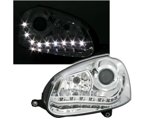 LED přední světla Volkswagen Golf 5 / Jetta 3 (anglická verze)