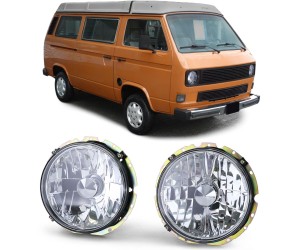 Přední kulatá světla Volkswagen Transporter T3 (1979-1992) čirá