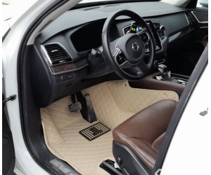 Autokoberce, koberečky pro Volvo XC90 2015+ (béžové) 