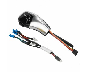 Volič, páka automatické převodovky BMW 3 E46, BMW 5 E60/E61, BMW 6 E63 – stříbrno-černá