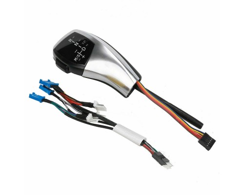 Volič, páka automatické převodovky BMW 3 E46, BMW 5 E60/E61, BMW 6 E63 – stříbrno-černá