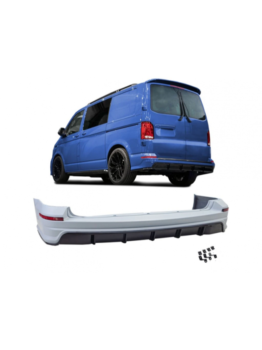 Zadní nárazník Volkswagen Transporter T6/T6.1 (křídlové dveře)