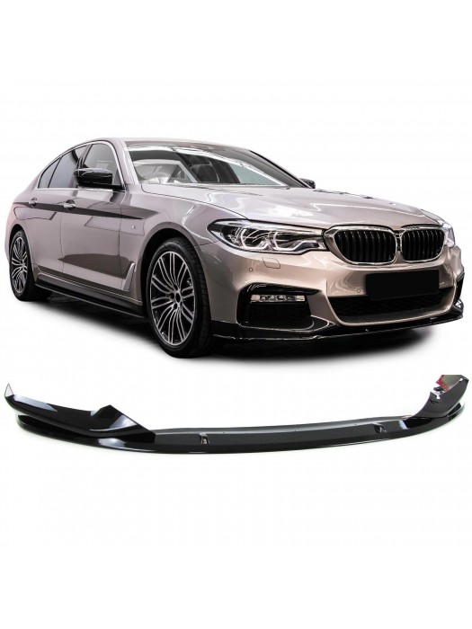 Přední spoiler BMW 5 G30/G31 (pro M-nárazník) - černý lesklý